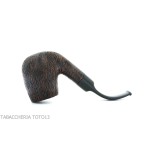 Brebbia Tundra pipe courbé forme de billard bruyère peignée - Pipe Pour le Tabac - Racine naturelle