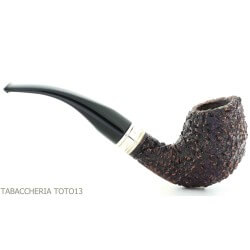 Pipa Diseño Brebbia Tsuge con acabado de roca en forma de huevo curvo Brebbia Pipe