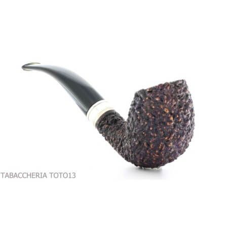 Brebbia Tsuge Designpfeife gebogene Eiform Rock-Finish Brebbia Pipe Brebbia