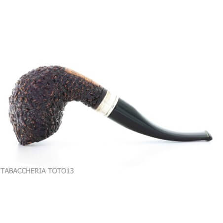 Pipe Brebbia Tsuge design curved egg shape rock finish - Brebbia Pipe