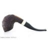 Pipe Brebbia Tsuge design curved egg shape rock finish - Brebbia Pipe