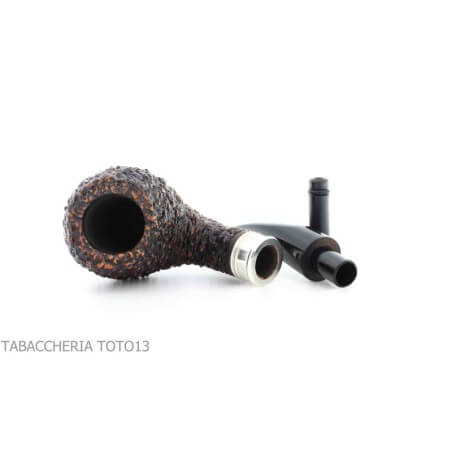 Pipe Brebbia Tsuge design curved egg shape rock finish - Brebbia Pipe