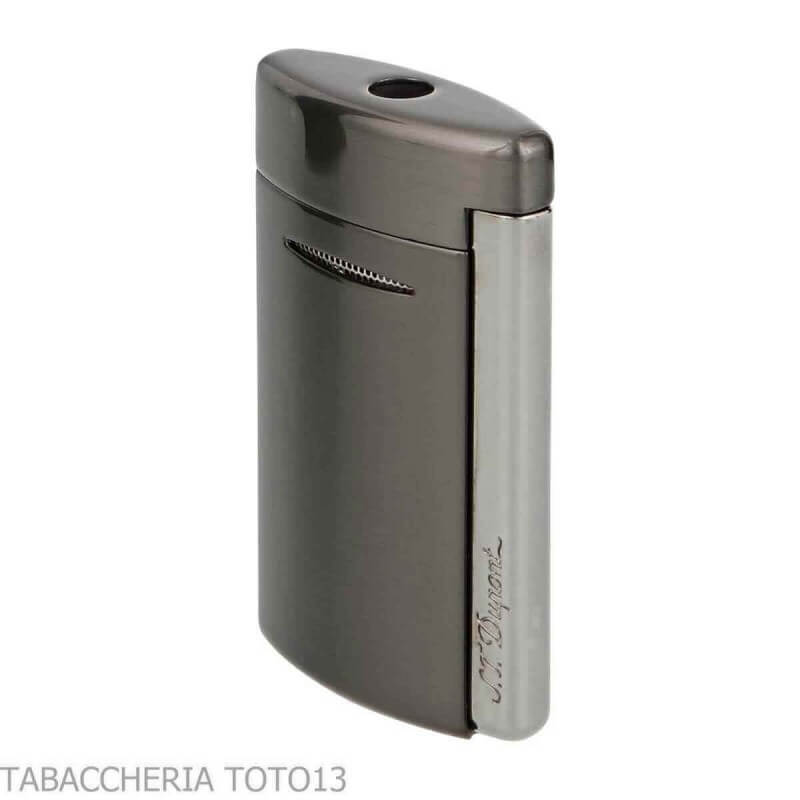 St. Dupont minijet dunkelchrom satiniert Gunmetal - S.t. Dupont