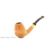 Gheppo halbgebogene Brandypfeife mit glänzendem natürlichem Bruyère-Finish Gheppo Italian Pipes Gheppo Italian Pipes