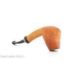 Gheppo halbgebogene Brandypfeife mit sandgestrahltem Bruyère-Finish-Gheppo Italian Pipes