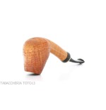 Gheppo halbgebogene Brandypfeife mit sandgestrahltem Bruyère-Finish-Gheppo Italian Pipes