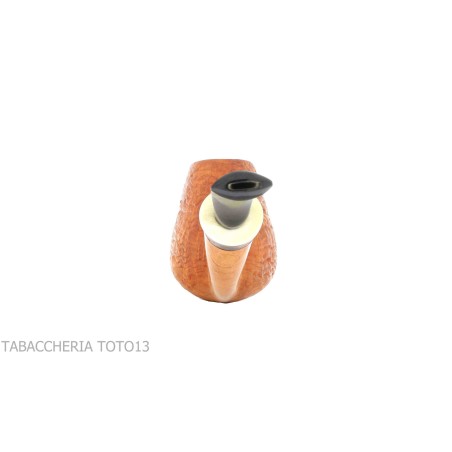 Gheppo halbgebogene Brandypfeife mit sandgestrahltem Bruyère-Finish-Gheppo Italian Pipes