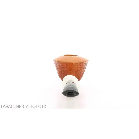 Halbgekrümmtes Gheppo-Pfeife in Dublin-Form mit sandgestrahltem Bruyère-Finish - Tabakpfeifen