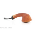 Pipe en forme de Dublin semi-courbée Gheppo avec finition en bruyère sablée - Pipe Pour le Tabac - Racine naturelle