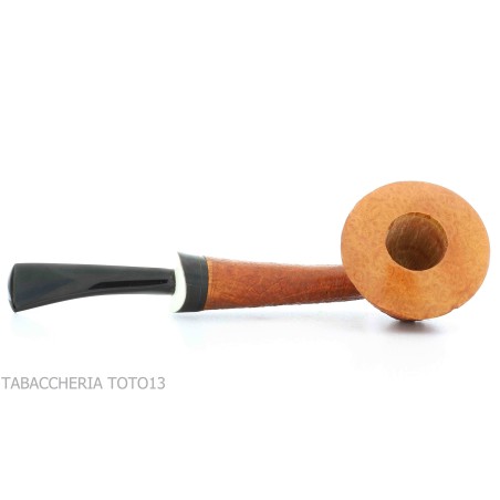 Pipe en forme de Dublin semi-courbée Gheppo avec finition en bruyère sablée - Pipe Pour le Tabac - Racine naturelle