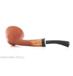 Gheppo semi-curved Dublin shaped pipe with sandblasted briar finish-Gheppo Italian Pipes