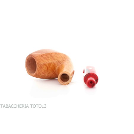 Pipe Mastro Geppetto Loupe naturelle Bent Billiard - Pipe Pour le Tabac - Racine naturelle