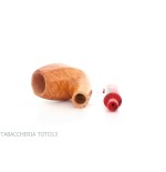 Pipe Mastro Geppetto Loupe naturelle Bent Billiard - Pipe Pour le Tabac - Racine naturelle