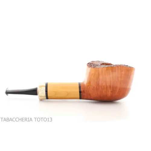 Pipa en forma de Pot Gheppo con acabado de brezo natural brillante - Pipas de Tabaco