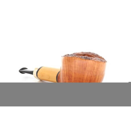 Gheppo-Topfpfeife mit glänzendem natürlichem Bruyère-Finish - Gheppo Italian Pipes