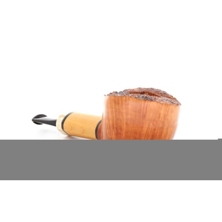 Pipe en forme de pot Gheppo avec finition en bruyère naturelle brillante - Pipe Pour le Tabac