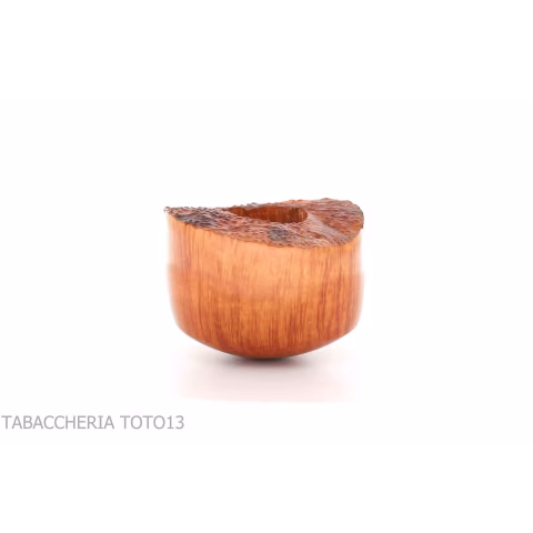 Gheppo pipe, pot shape, glossy natural briar finish - Tobacco Pipes