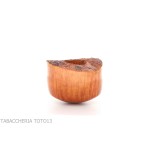 Gheppo pipe, pot shape, glossy natural briar finish - Tobacco Pipes