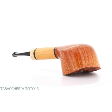 Pipe en forme de pot Gheppo avec finition en bruyère naturelle brillante - Pipe Pour le Tabac