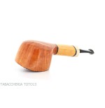 Pipe en forme de pot Gheppo avec finition en bruyère naturelle brillante - Pipe Pour le Tabac