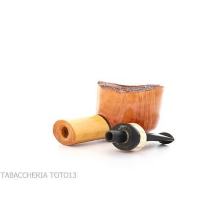 Gheppo-Topfpfeife mit glänzendem natürlichem Bruyère-Finish - Gheppo Italian Pipes