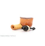 Pipe en forme de pot Gheppo avec finition en bruyère naturelle brillante - Pipe Pour le Tabac
