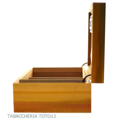 Gentili scatola umidificata per 40 sigari finitura faggio tre colori - Accessori Per Sigari