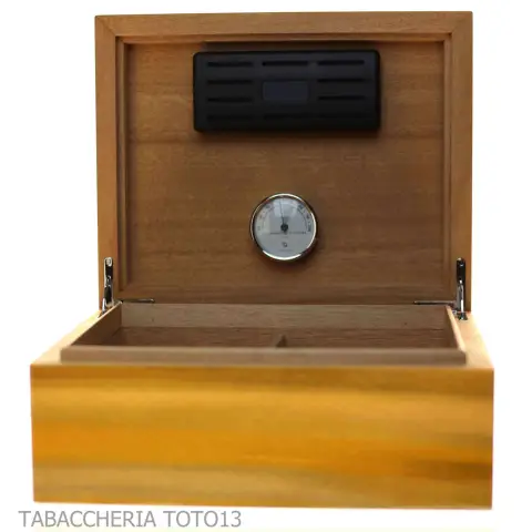 Gentili scatola umidificata per 40 sigari finitura faggio tre colori - Accessori Per Sigari