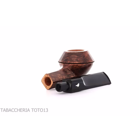 Mastro Geppetto Bulldog shaped pipe straight glossy brown briar - Tobacco Pipes - Natural root