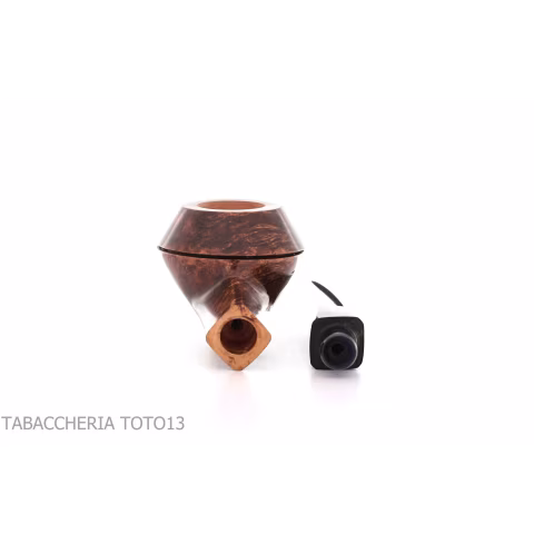 Mastro Geppetto Bulldog shaped pipe straight glossy brown briar - Tobacco Pipes - Natural root