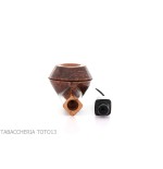 Mastro Geppetto Bulldog shaped pipe straight glossy brown briar - Tobacco Pipes - Natural root