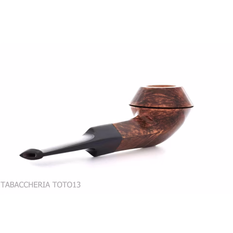 Mastro Geppetto Bulldog shaped pipe straight glossy brown briar - Tobacco Pipes - Natural root