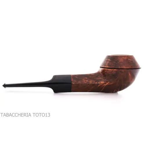 Mastro Geppetto Bulldog shaped pipe straight glossy brown briar - Tobacco Pipes - Natural root