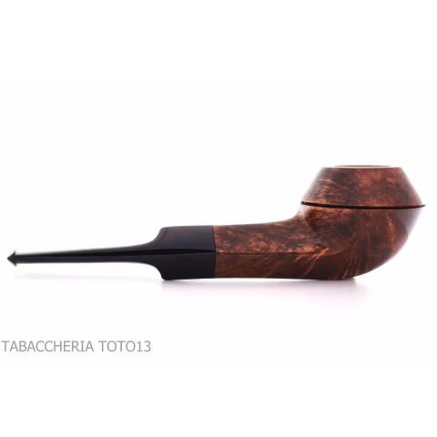 Mastro Geppetto Bulldog shaped pipe straight glossy brown briar - Tobacco Pipes - Natural root