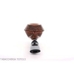 Mastro Geppetto Bulldog shaped pipe straight glossy brown briar - Tobacco Pipes - Natural root
