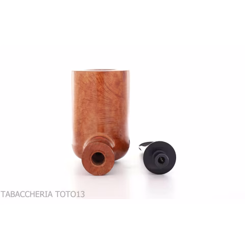 Amorelli pipe Billard racine lisse naturelle droite, série Frac - Pipe Pour le Tabac - Racine naturelle