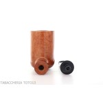 Amorelli pipe Billiard shape straight natural smooth briar, Frac series - Tobacco Pipes - Natural root