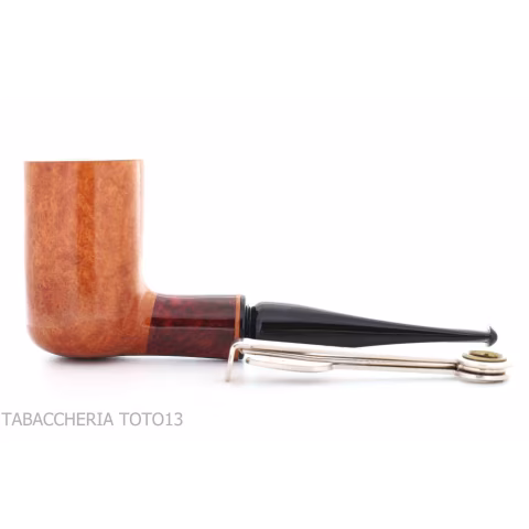 Amorelli pipe Billiard shape straight natural smooth briar, Frac series - Tobacco Pipes - Natural root