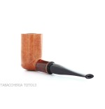 Amorelli Pfeife Billardform gerader natürlicher glatter Bruyere, Frac-Serie - Tabakpfeifen