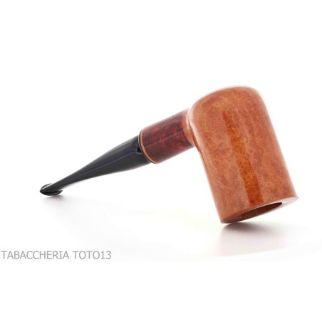 Amorelli Pfeife Billardform gerader natürlicher glatter Bruyere, Frac-Serie - Tabakpfeifen