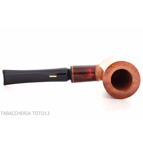 Amorelli pipe Billiard shape straight natural smooth briar, Frac series - Tobacco Pipes - Natural root
