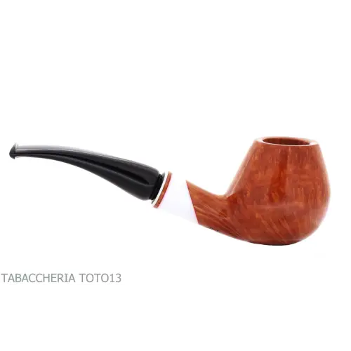 Pipe Amorelli forme Brandy courbe racine lisse naturelle, série Frac - Pipe Pour le Tabac - Racine naturelle