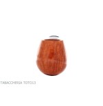 Amorelli pipe Brandy shape curved natural smooth root, Frac series - Tobacco Pipes - Natural root