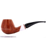 Amorelli pipe Brandy shape curved natural smooth root, Frac series - Tobacco Pipes - Natural root