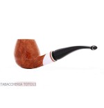 Amorelli pipe Brandy shape curved natural smooth root, Frac series - Tobacco Pipes - Natural root