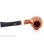 Amorelli pipe Brandy shape curved natural smooth root, Frac series - Tobacco Pipes - Natural root