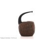 Vest Pocket stand up Epica dark sandblasted briar tobacco pipe - Fiamma di Re di Andrea Pascucci