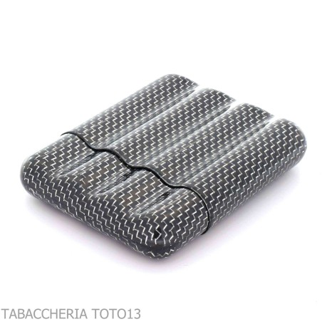 Estuche para puros de bolsillo en titanio y fibra de carbono - Accesorios para cigarros toscanos
