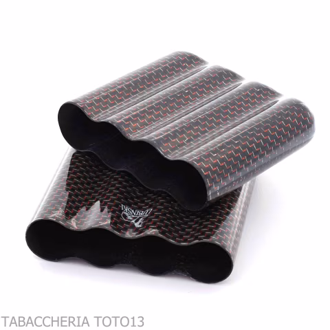 Pocket cigar case in titanium and carbon fiber - Accessories for Tuscan Cigars