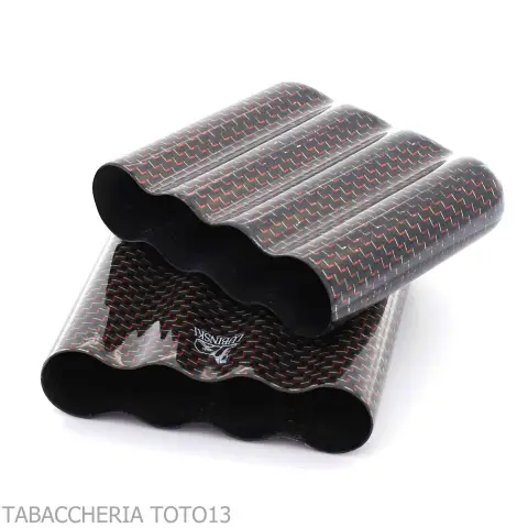 Pocket cigar case in titanium and carbon fiber - Accessories for Tuscan Cigars
